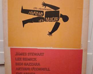 Original Saul Bass "Anatomy of a Murder" Litho Poster