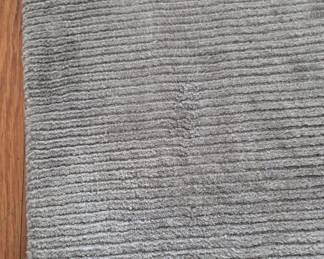 CU Soft Grey Ribbed Rug, 12'8" x 12' 6"