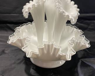 Fenton milk glass
