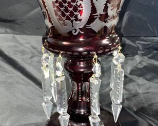 Cranberry Victorian style luster