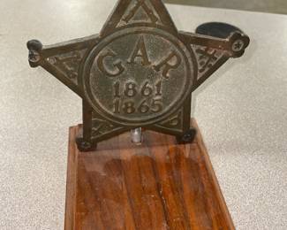 Grand army of the Republic grave marker