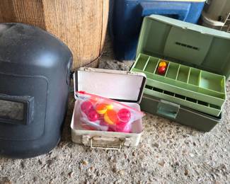 fishing tackle, welding hat