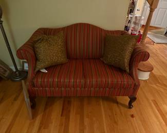 Couches, lamps and art