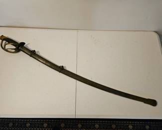 1864 emerson silver Civil War officers saber 