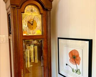 Grandfather clock.