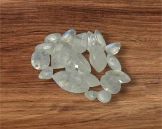 14.70 Carat Total Weight Natural Faceted Moonstone Parcel