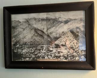 Old, framed Amalgamated Gold Mines print