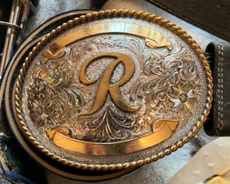 Montana belt buckle in box