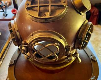 Replica copper diving helmet