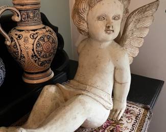 Chalkware sitting angel