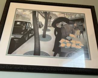 Gary Kelley framed print "Springtime in Paris"