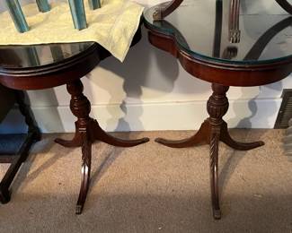 Clover leaf mahogany tables