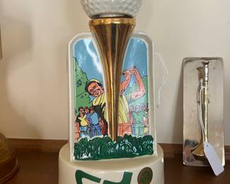  1981 Greater Greensboro Open golf tournament bourbon decanter (empty)
