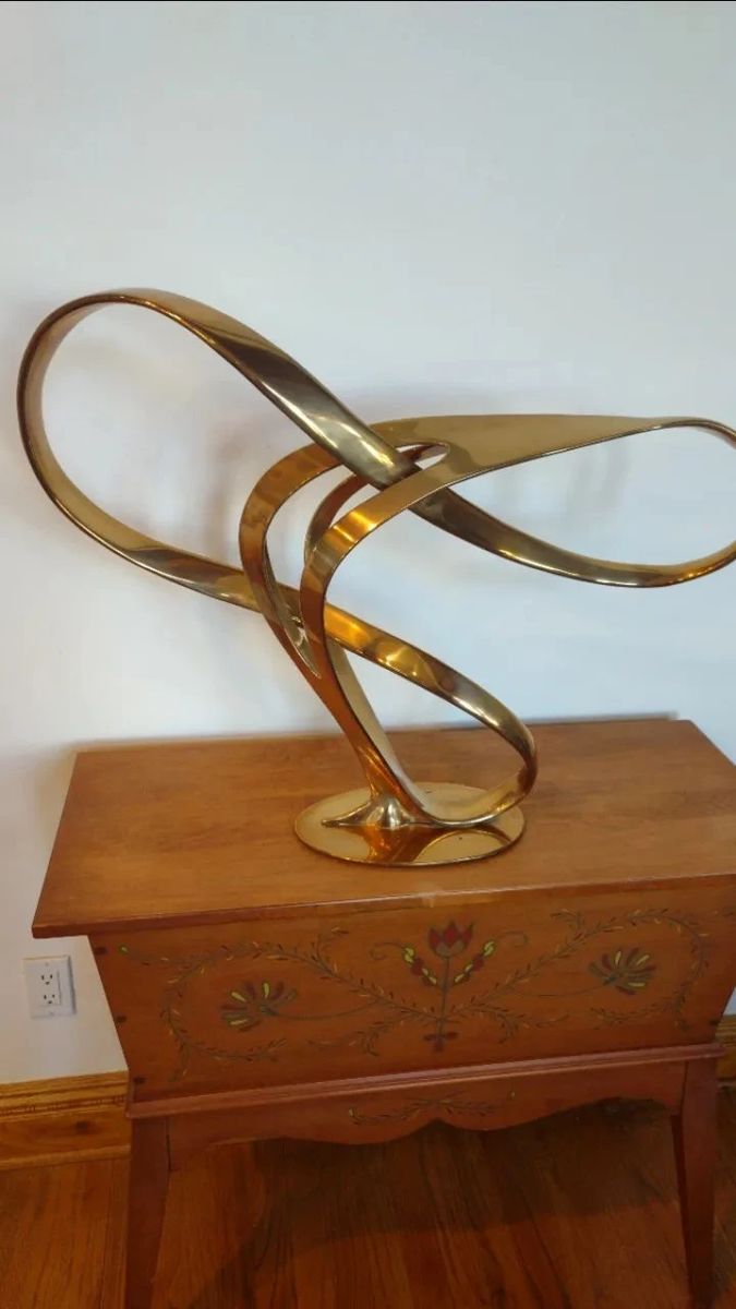 Bill Keating 92 abstract bronze sculpture