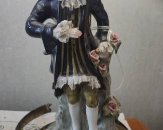 Cordey lamps are vintage porcelain figural lamps