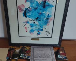 abstract art created by a horse. The name Moneigh