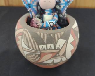 Native American pottery from the Jemez Pueblo