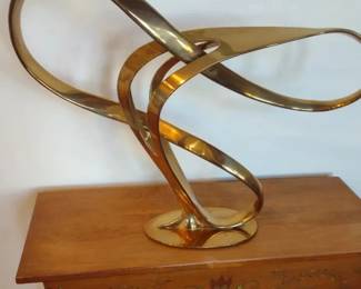 Bill Keating 92 abstract bronze sculpture
