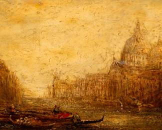 Manner of J.M.W. Turner Painting, Venice.
