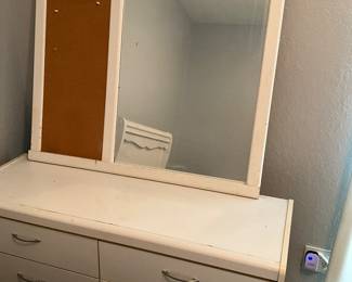 Dresser with mirror