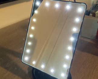 Lighted make up mirror