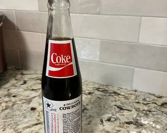 Dallas Cowboy Coke bottle