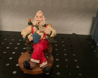 Coffee drinking Santa