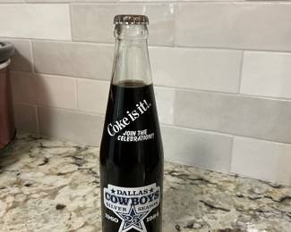 Dallas Cowboy Coke bottle