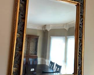 #4	black and gold beveled mirror 42x54	 $100.00 			
