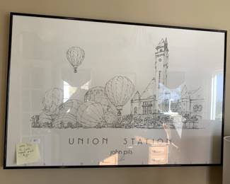 #30	pen and ink poster of John Pils Union Station, signed	 $40.00 			
