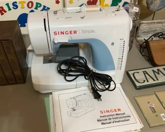 #175	Singer Simple Sewing Machine	 $30.00 			
