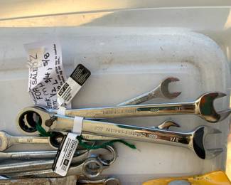 new with tags                                                                                                #78	Craftsman Adjustable Socket Wrenches - 18mm, 19mm, 17mm, 15mm and 14mm	 $50.00 			
#79	Craftsman Adjustable Socket Wrenches - 5/8", 11/15" , 7/8"	 $35.00 			
#80	Craftsman Adjustable Socket Wrenches - 7/8" 11/16", and 5/8"	 $35.00 			
#81	Craftsman Adjustable Socket Wrenches - 5/8", 7/16" and 3/8"	 $30.00 			
#82	Craftsman Adjustable Socket Wrenches - 17mm and 14mm	 $20.00 			
#83	Craftsman Adjustable Socket Wrenches - 1/2", 3/4" and 5/8" 	 $40.00 			
