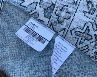 #88	Blue & White Patterned Rug 9x12 w/non-skid Back - Polyester	 $40.00 			
