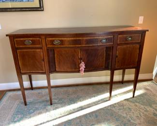 #118	Wood Antique Buffet w/3 drawers & 4 doors - 68x22x41	 $275.00 			
