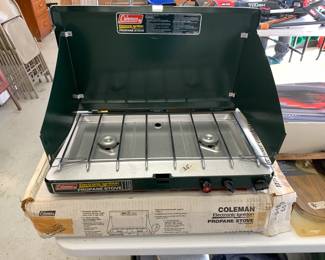 #62	Coleman 2 burner Camp stove	 $35.00 			
