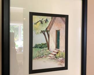 #24	original watercolor by Pam Hodge 20x24	 $40.00 			
