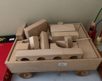 #98	Wood Wagon w/Wood Blocks	 $20.00 			
