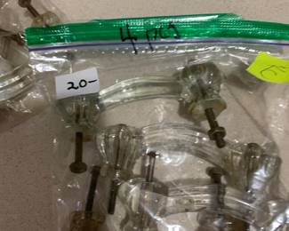 #167	Antique 4 Glass handles 	 $20.00 			
