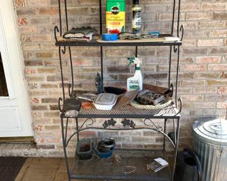 #38	Metal 4 shelf Bakers Rack - 30x17x65	 $75.00 			
