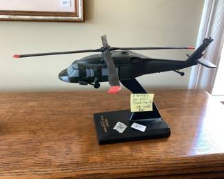 #27	Sikorsky UH60L Black Hawk model helicopter 1:48	 $60.00 			
