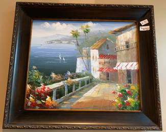 #141	Acrylic Painting of Balcony Framed - 31x27	 $65.00 			
