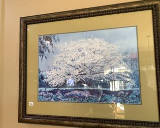 #112	Ed Stearns "Print of Botanical Gardens Dogwood Tree" - 31x25	 $125.00 			
