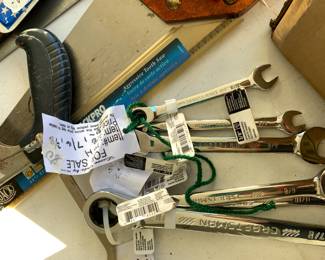 New with tags
#80	Craftsman Adjustable Socket Wrenches - 7/8" 11/16", and 5/8"	 $35.00 			
#81	Craftsman Adjustable Socket Wrenches - 5/8", 7/16" and 3/8"	 $30.00 			
#82	Craftsman Adjustable Socket Wrenches - 17mm and 14mm	 $20.00 			
#83	Craftsman Adjustable Socket Wrenches - 1/2", 3/4" and 5/8" 	 $40.00 			
