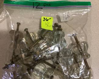 #168	Antique 12 Glass Knobs	 $36.00 			
