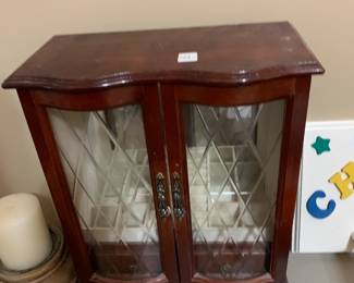 #176	Wood Jewelry Box w/2 doors & 1 drawer 	 $20.00 			
