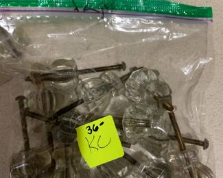 #166	Antique 12 Glass Knobs	 $36.00 			
