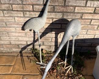 #41	Metal Crane (as is one foot broken)	 $30.00 			
