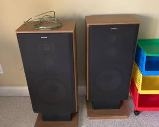 #101	Sony pair of Speakers - SSU 590 - 36"T	 $200.00 			
