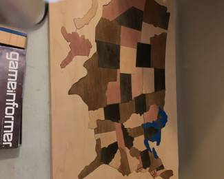 #110	Wooden Map of USA	 $20.00 			

