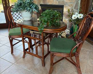 Morocco Rattan Table & Chair Set